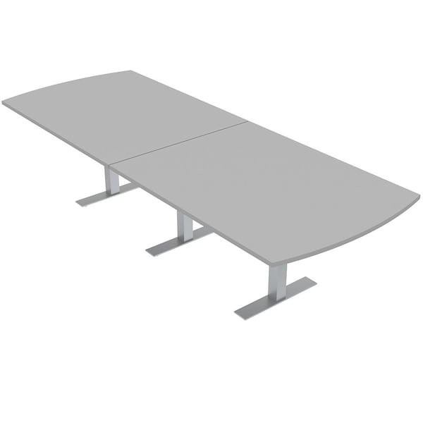 45 in W, 120 in L, 29 in H, Engineered Wood Top, Grey